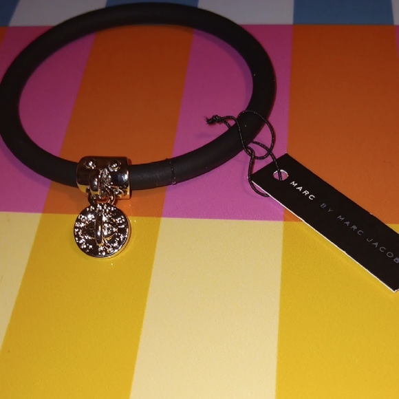 Marc By Marc Jacobs Jewelry - Marc By Marc Jacobs Black and Gold Bracelet (A)